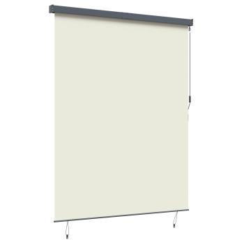 Rollo Creme 220 x 250 cm Stoff und Aluminium