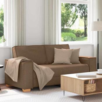 ARDEBO.de - 2-Sitzer Sofa Braun 180x78x84 cm Stoff