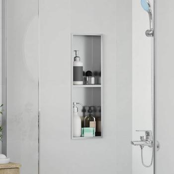 Duschnische Silber 60 x 20 x 9,5 cm Edelstahl