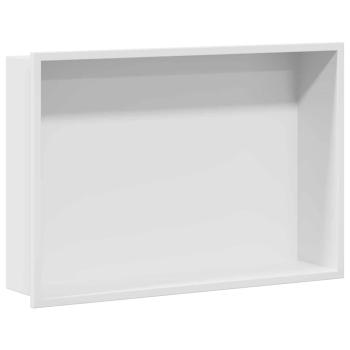 Duschnische Wei? 45 x 30 x 9,5 cm Edelstahl