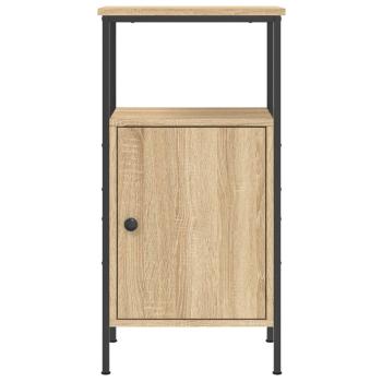 Nachttische 2 Stk. Sonoma-Eiche 41x31x80 cm Holzwerkstoff