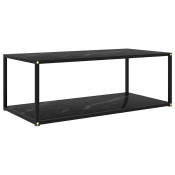 ARDEBO.de - Couchtisch Schwarz 100x50x35 cm Hartglas