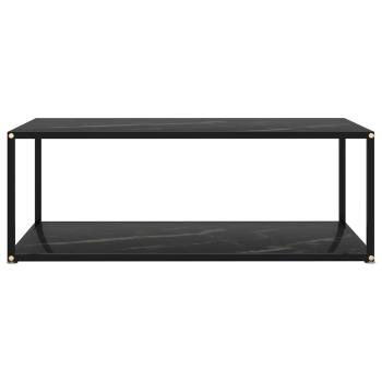 Couchtisch Schwarz 100x50x35 cm Hartglas
