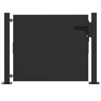 Gartentor 110 x 105 cm Pulverbeschichteter Stahl Abschließbar