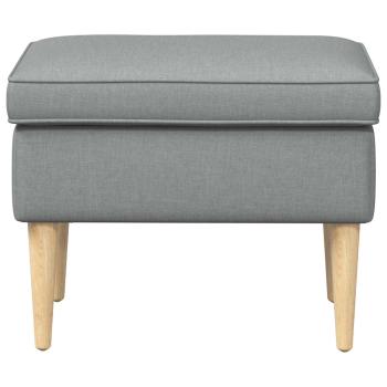 Hocker Hellgrau 55 x 35 x 41 cm Polyester