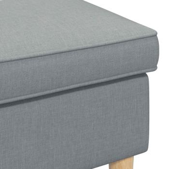 Hocker Hellgrau 55 x 35 x 41 cm Polyester