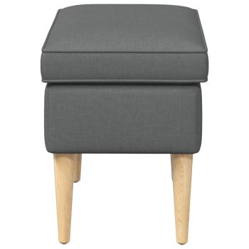 Hocker Dunkelgrau 55 x 35 x 41 cm