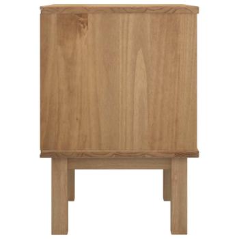 Nachttisch OTTA Schwarz 45 x 39 x 57 cm Massives Kiefernholz