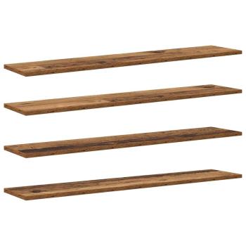 Regalbrett 3 Ebenen 4 stk. 100 x 20 x 1.5 cm Holzwerkstoff