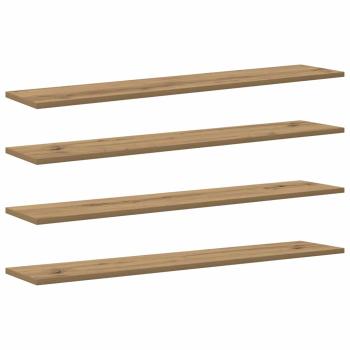Regalbrett 3 Ebenen 4 stk. 100 x 20 x 1.5 cm Holzwerkstoff