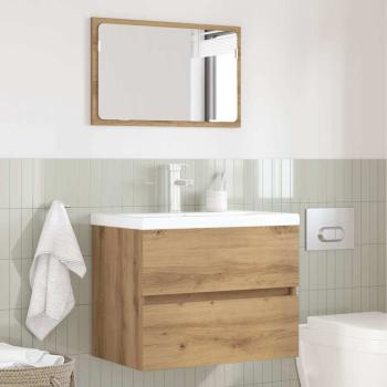 Badezimmermöbel-Set 2 Stk. Artisan-Eiche 57 x 37 x 45 cm