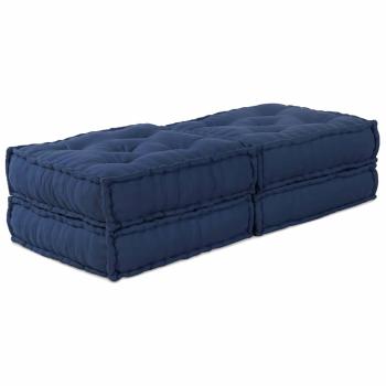 ARDEBO.de - Modulare Sofagarnitur 2 pcs Indigo 140 x 70 x 36 cm Stoff