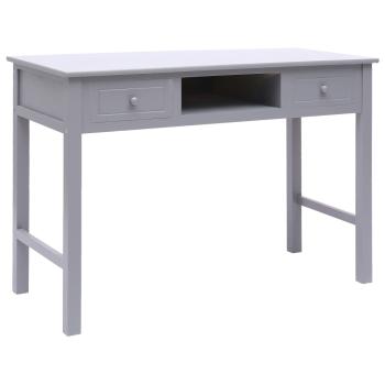 ARDEBO.de - Schreibtisch Grau 110×45×76 cm Holz