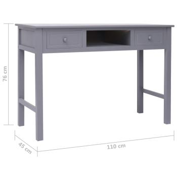 Schreibtisch Grau 110×45×76 cm Holz