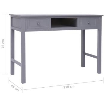 Schreibtisch Grau 110×45×76 cm Holz
