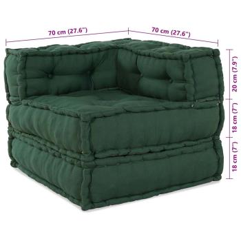 Modulare Sofagarnitur 3 pcs Grün Stoff
