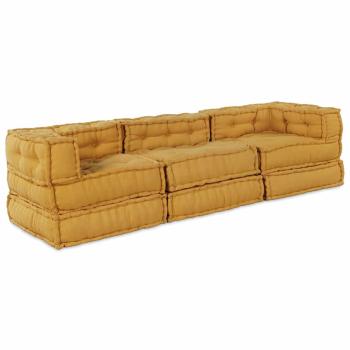 Modulare Sofagarnitur 3 pcs Gelb Stoff