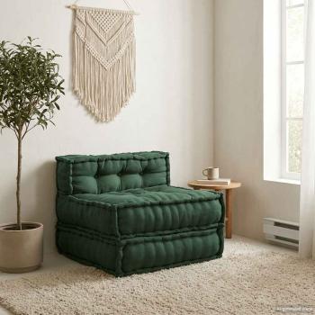 ARDEBO.de - Modulares Sofaelement Grün 70x70x54 cm Stoff
