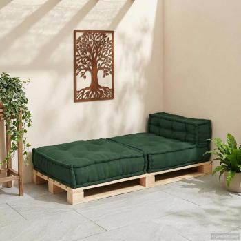Modulares Sofaelement Grün 70x70x54 cm Stoff