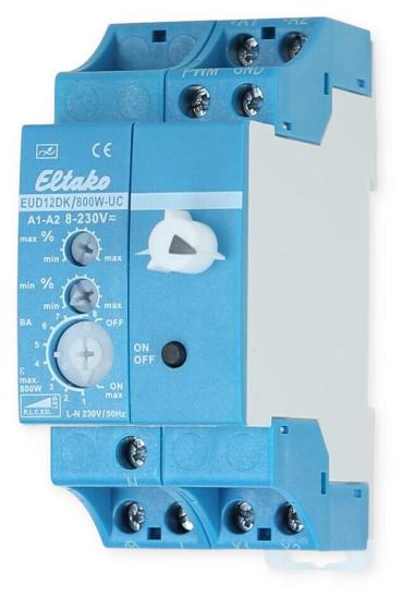 Eltako EUD12DK/800W-UC Universal Dimmschalter mit Drehknopf Power MOSFET bis 800W (21100810)
