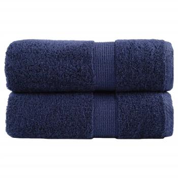 Premium Gästetücher SOLUND 2 Stk. Marineblau 30x50 cm 600 g/m²