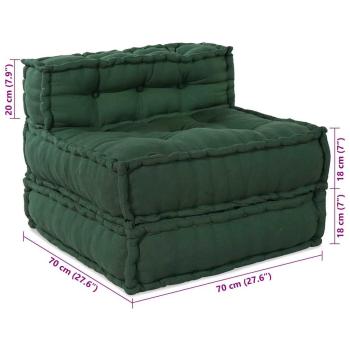 Modulare Sofagarnitur 4 pcs Grün Stoff
