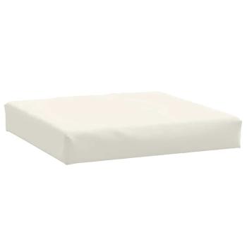 Palettenkissen 2-tlg. Melange Creme Stoff