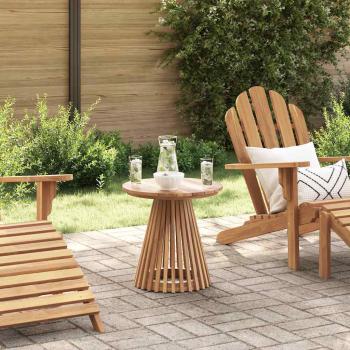 ARDEBO.de - Beistelltisch Braun 50 x 50 x 49,5 cm Massivholz Teak