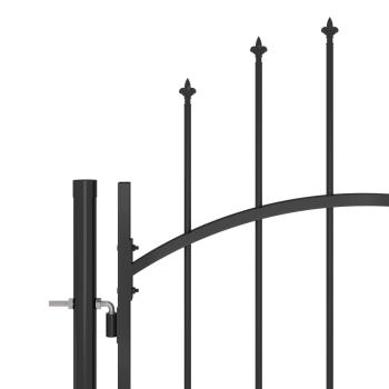 Gartentor Woerden mit Speerspitze 5 x 1,75 m Schwarz