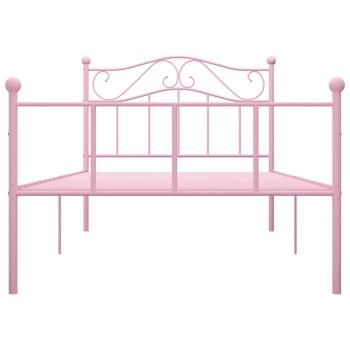 Bettgestell Rosa Metall 100 × 200 cm