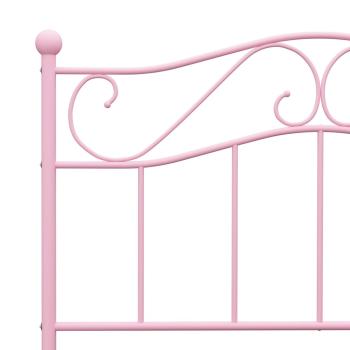 Bettgestell Rosa Metall 100 × 200 cm