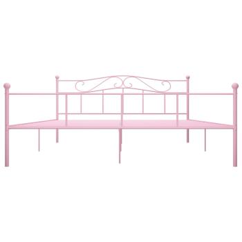 Bettgestell Rosa Metall 200×200 cm