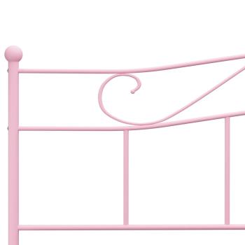 Bettgestell Rosa Metall 200×200 cm