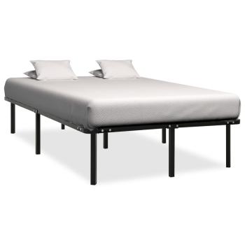 ARDEBO.de - Bettgestell Schwarz Metall 200×200 cm