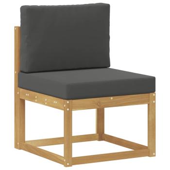 Outdoor-Sofagarnitur 4 Stück Weiß und Anthrazit Polyester