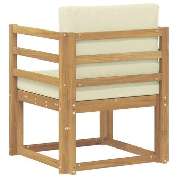 Outdoor-Sofa Polyester Weiß und Creme