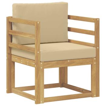 Outdoor-Sofa Polyester Weiß und Beige