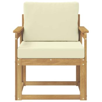 Outdoor-Sofa Polyester Weiß und Creme