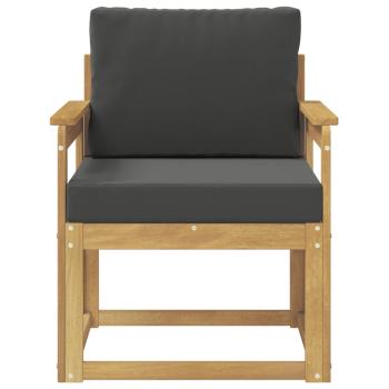 Outdoor-Sofa Polyester Weiß und Anthrazit
