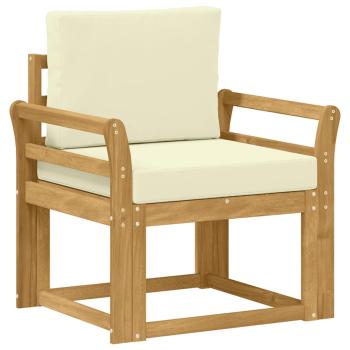 Outdoor-Sofa Polyester Weiß und Creme