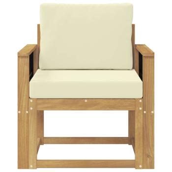 Outdoor-Sofa Polyester Weiß und Creme