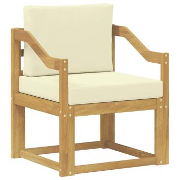 Outdoor-Sofa Polyester Weiß und Creme