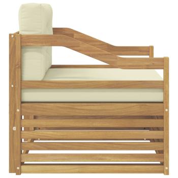 Outdoor-Sofa Weiß und Creme