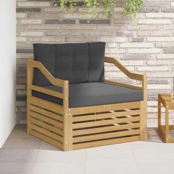 ARDEBO.de - Outdoor-Sofa Weiß und Anthrazit