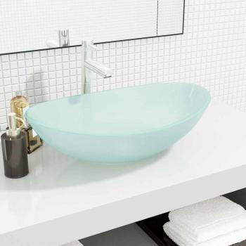 ARDEBO.de - Waschbecken Hartglas 54,5x35x15,5 cm Matt