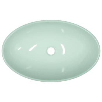Waschbecken Hartglas 54,5x35x15,5 cm Weiß