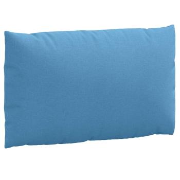 Palettenkissen 2-tlg. Melange Blau Stoff