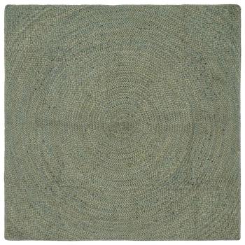 ARDEBO.de - Bereichsteppiche Olive Grün 160 x 160 cm Jute