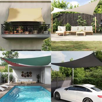 Sonnensegel Dunkelgrün 2 x 6 m 100 % Polyester Oxford