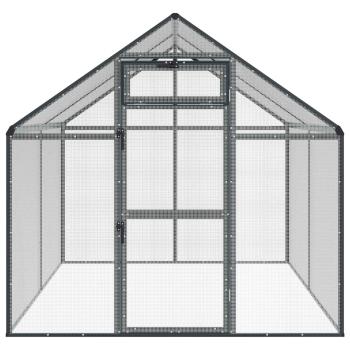 Vogelkäfig Anthrazit 181,5 x 221 x 173,5 cm